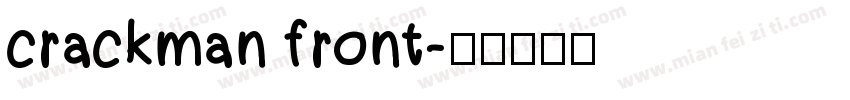 crackman front字体转换